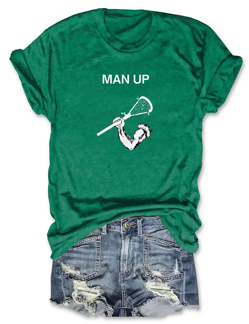 Man Up Lacrosse T-shirt