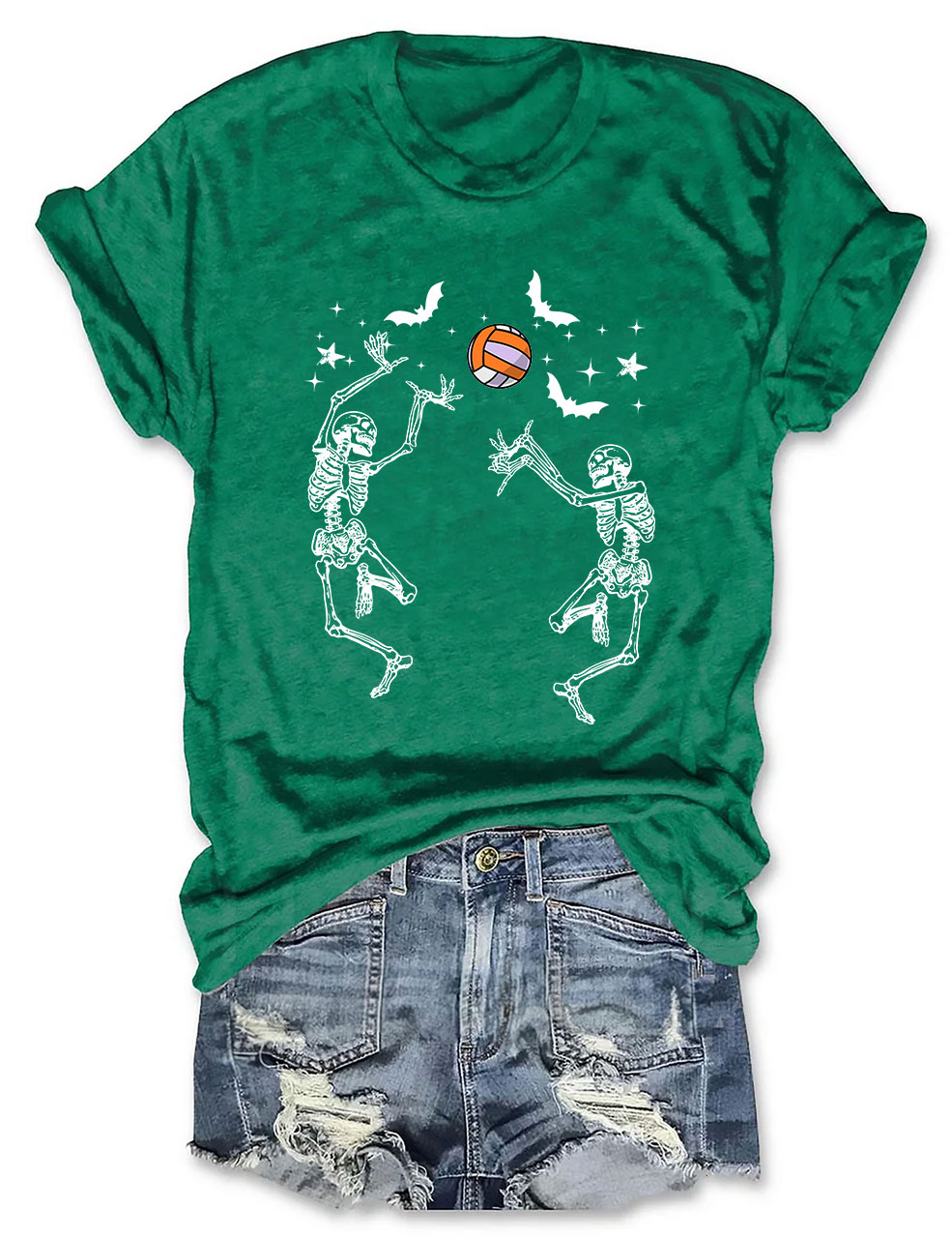 [ͼƬ] Dancing Skeletons Funny Halloween Volleyball T-shirt