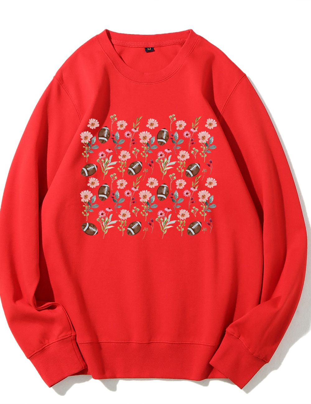Floral Football Mom Football Sweatshirt