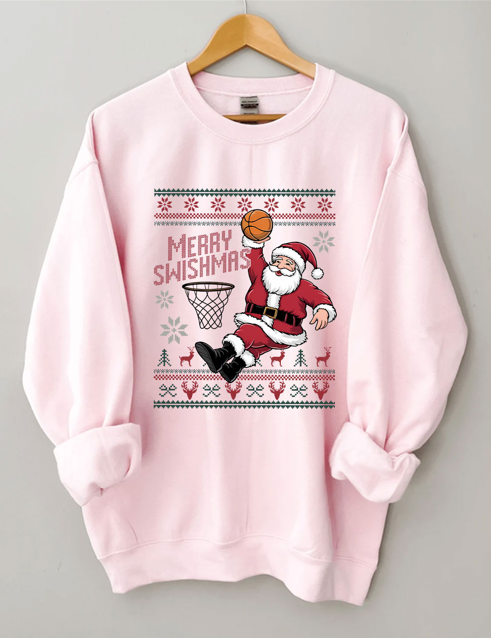 Ugly Xmas Basketball Sweatshirt