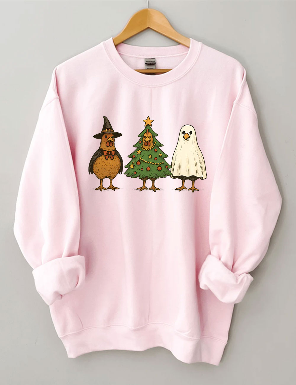 Funny Chicken Holiday Mashup Sweatshirt