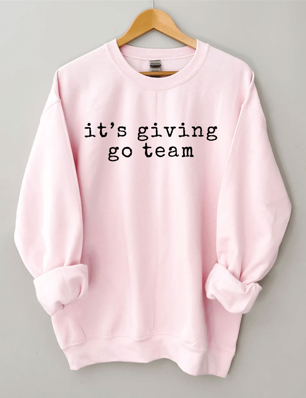 It Giving Go Team Funny Football Sweatshirt
