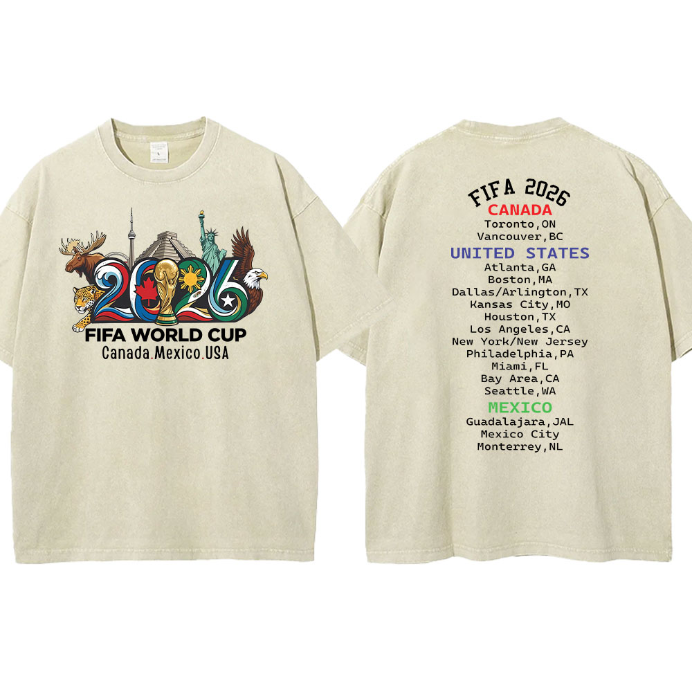 World Cup 2026 USA Canada Mexico T-shirt