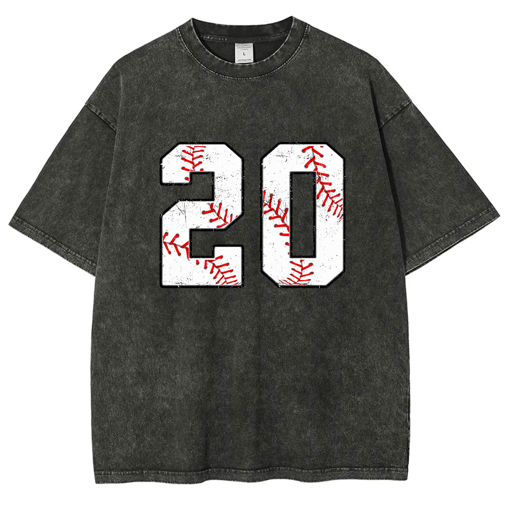 Custom Baseball Washed T-shirt