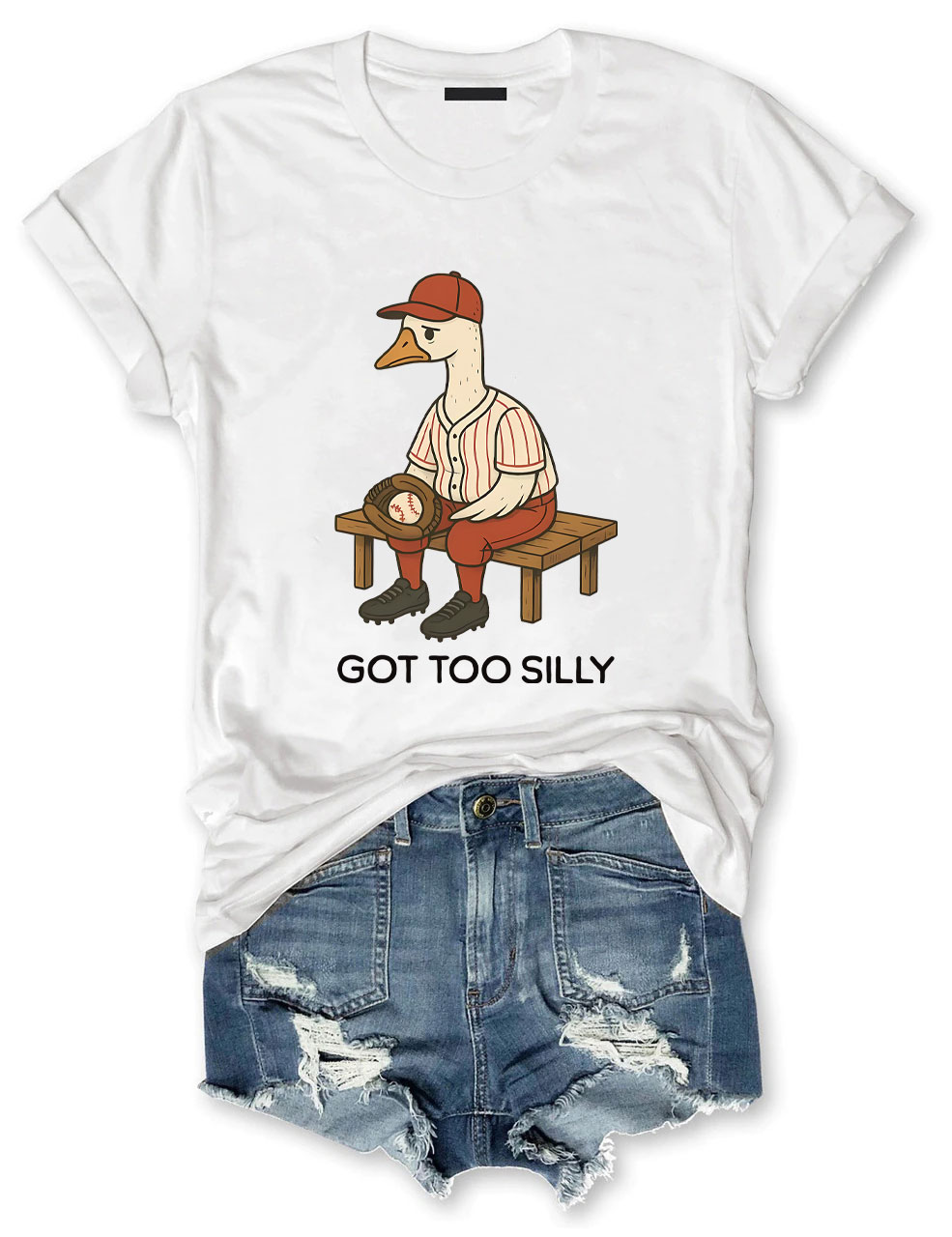 Goose Baseball Game  Funny T-Shirt