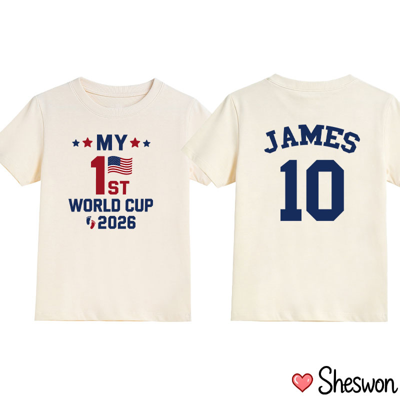 Custom First World Cup 2026 Kids T-Shirt