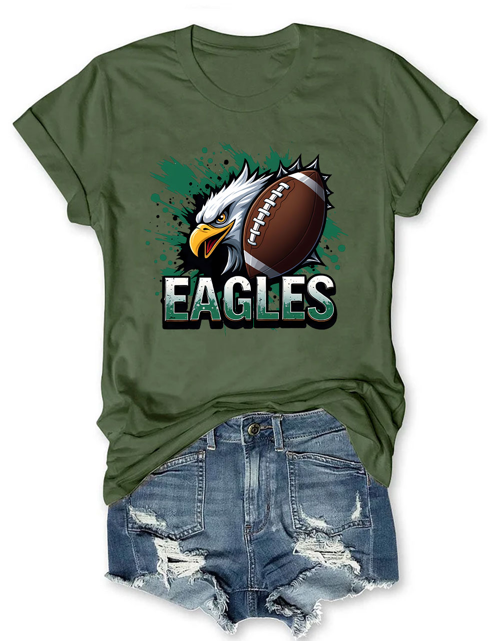 Eagles Game Day Football T-Shirt