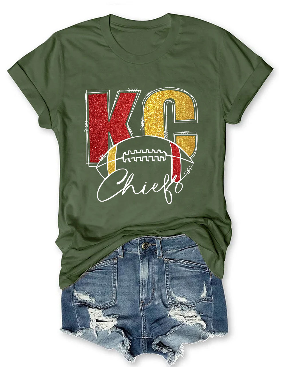 KC Chiefs Football T-Shirt