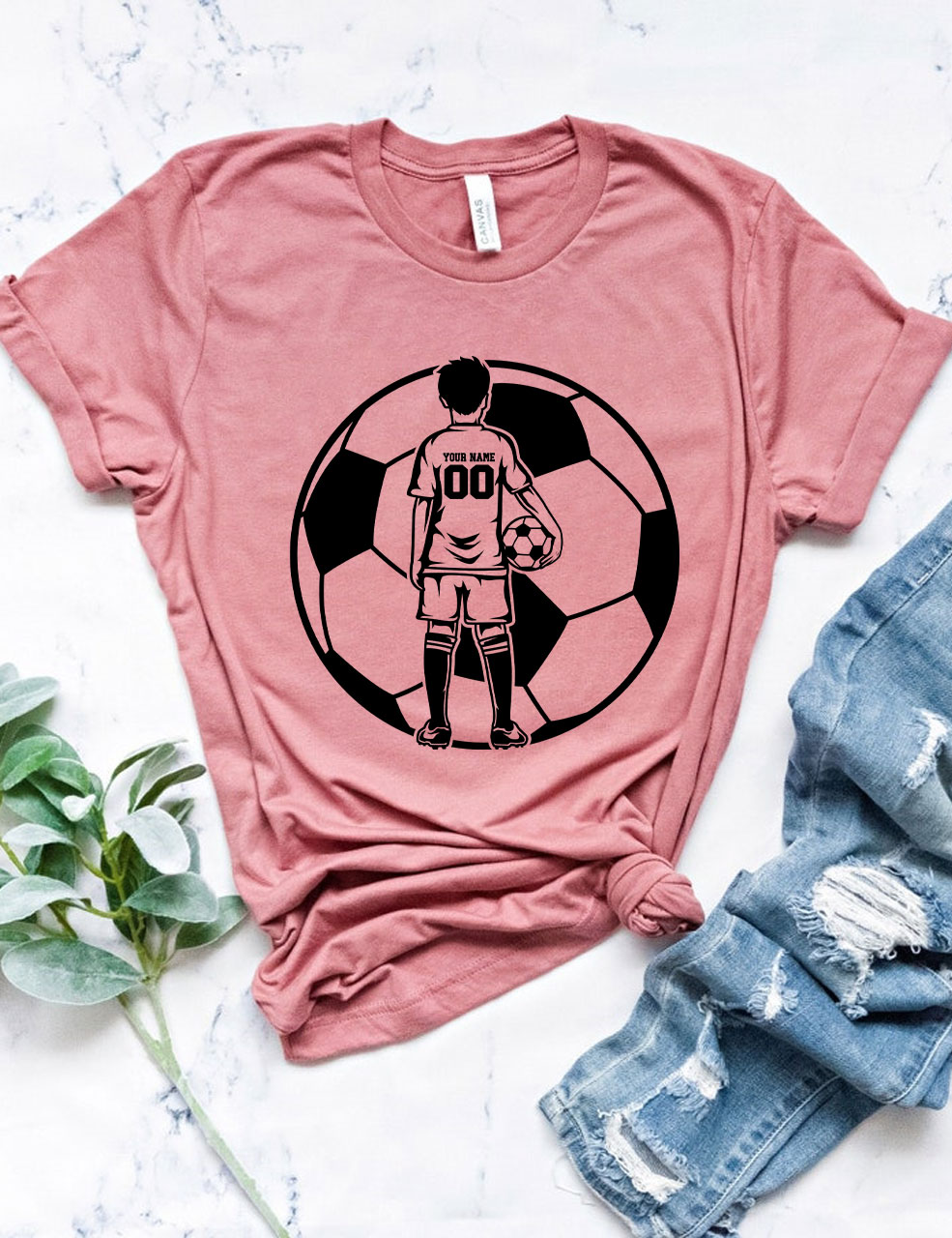 Custom Football Kid Player T-shirt