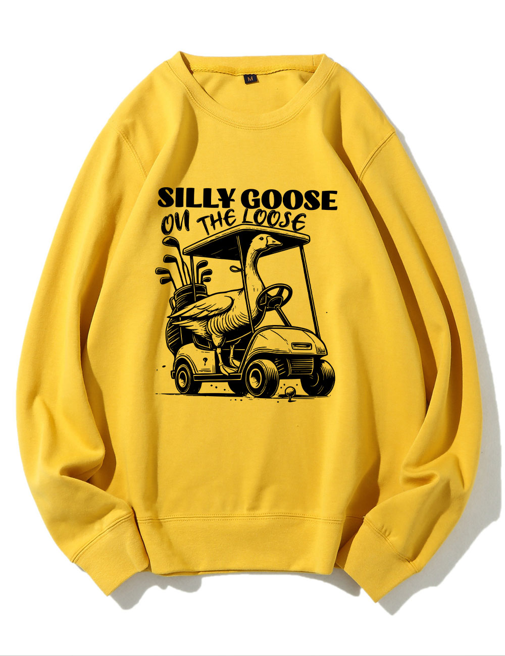 Silly Goose On The Loose Funny Golf Sweatshirt