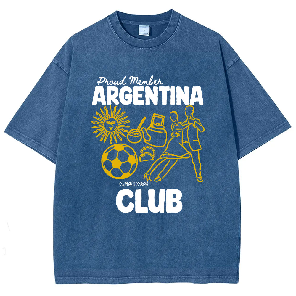 Proud Member Argentina Club Washed T-shirt