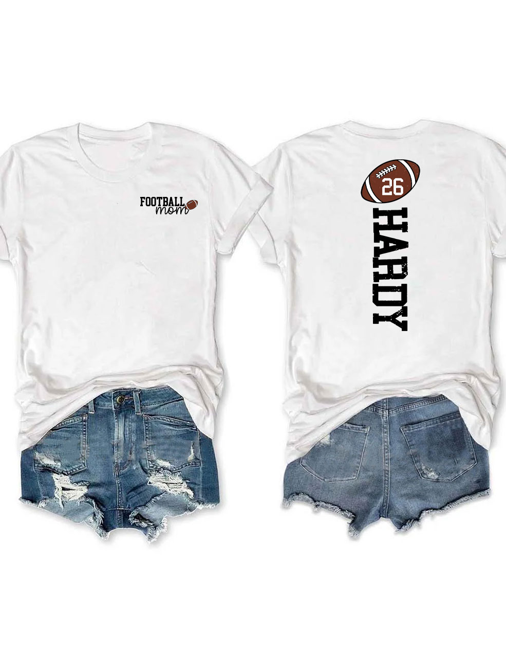 Football Mom Custom T-shirt