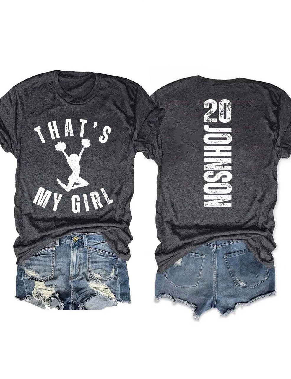 Custom That's My Girl Cheer Mom T-shirt