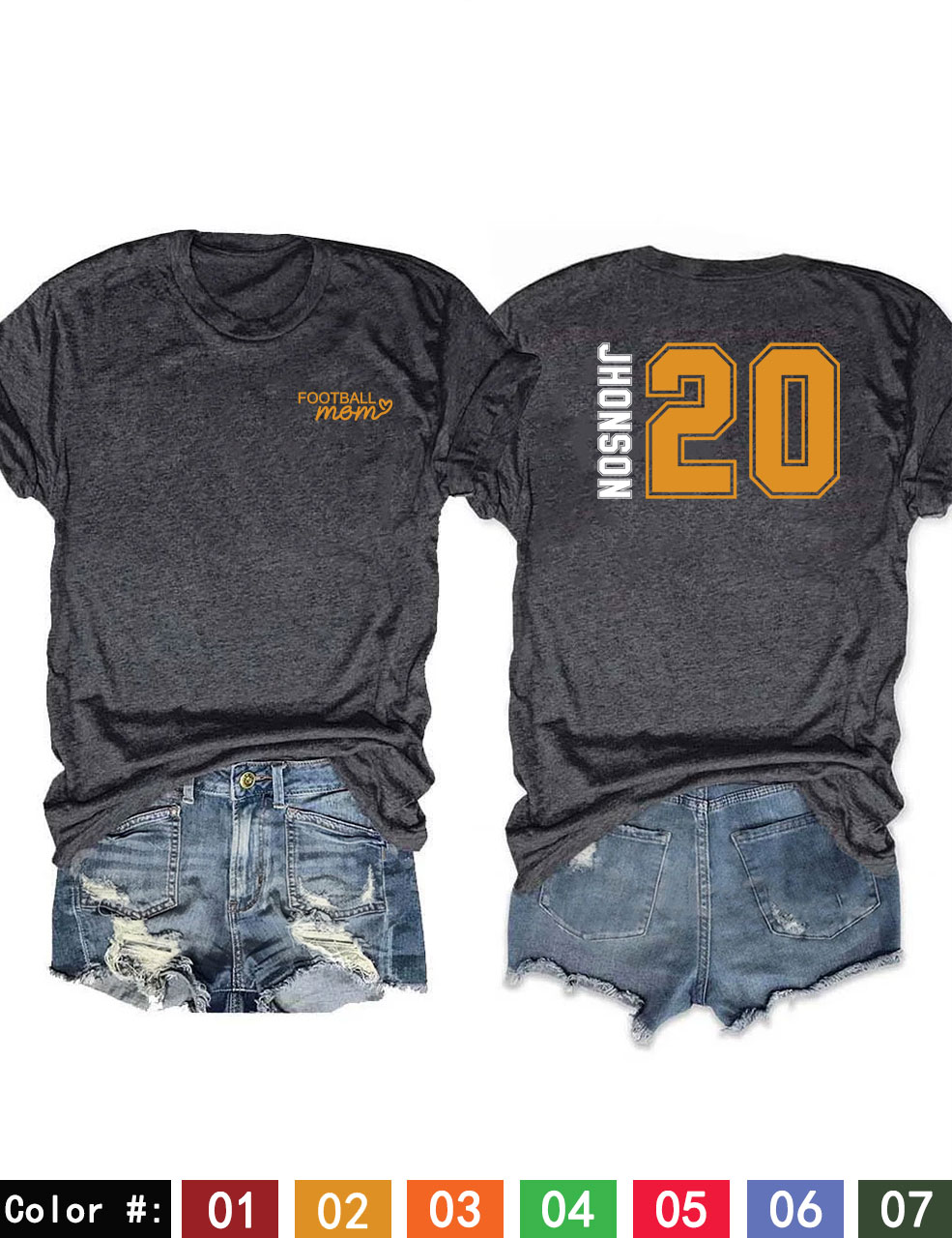 Custom Football Mom T-shirt