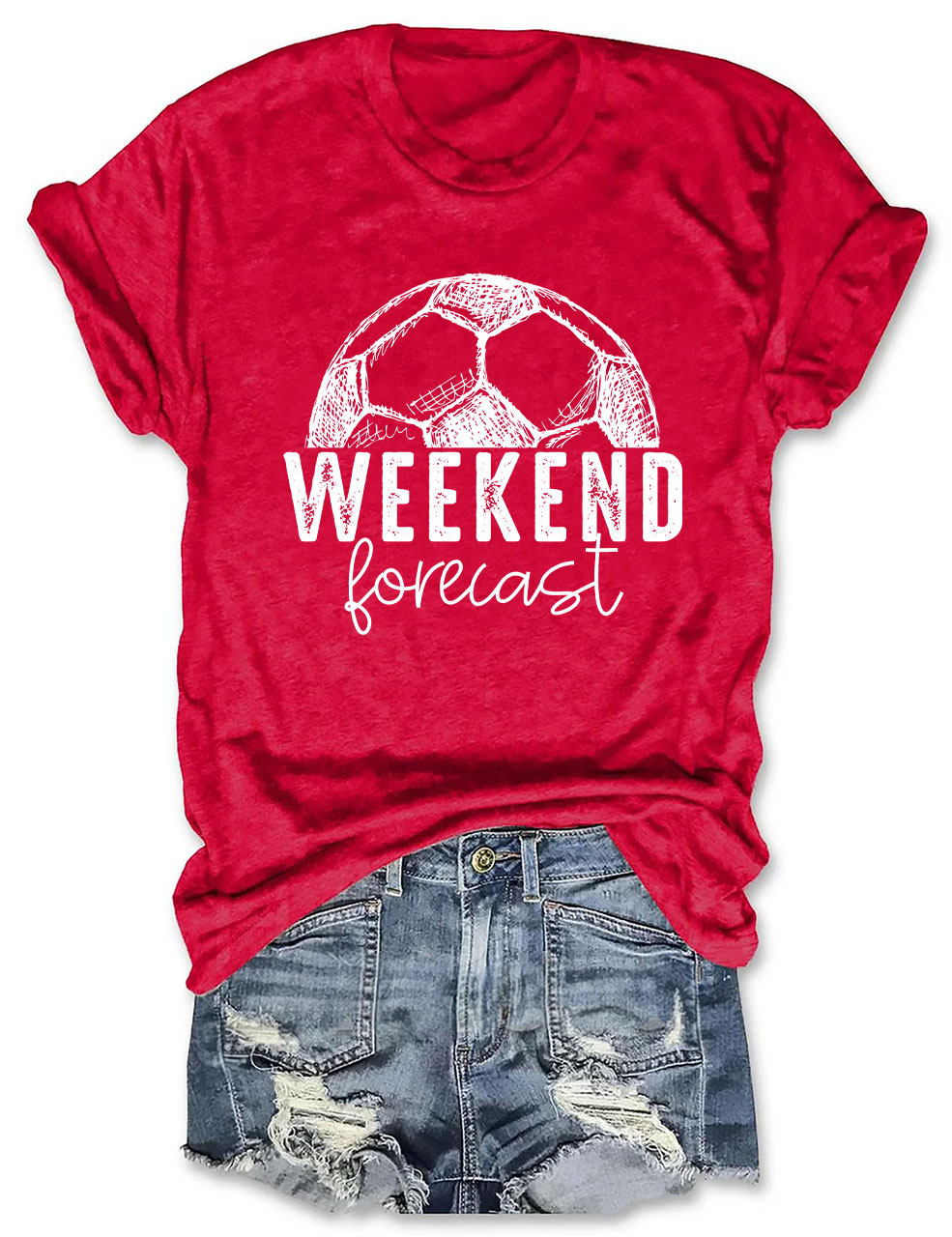 Weekend Forecast Soccer T-shirt