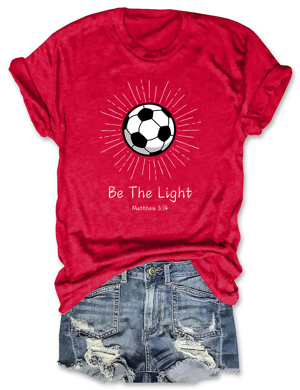 Be The Light Football T-shirt