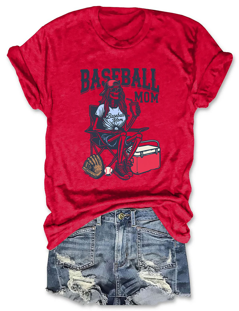 Funny Baseball Mom T-shirt