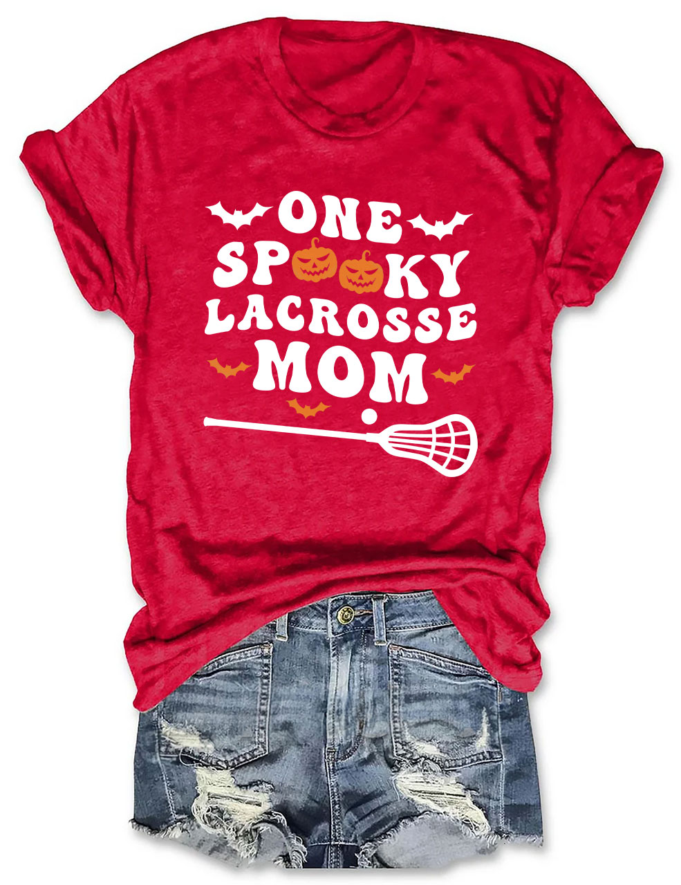 One Spooky Lacrosse Mom Funny T-shirt