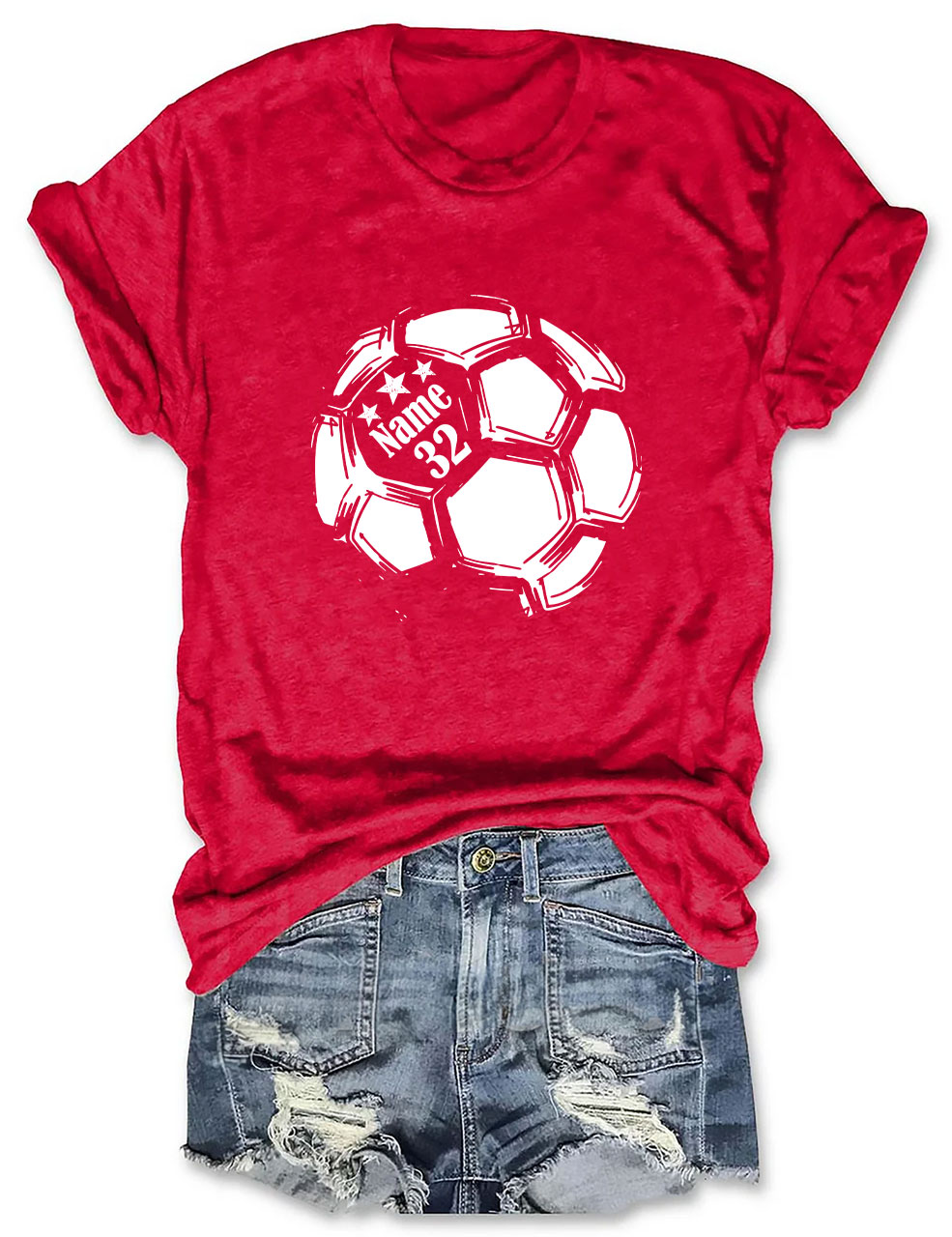 Custom  Soccer Ball Funny T-shirt