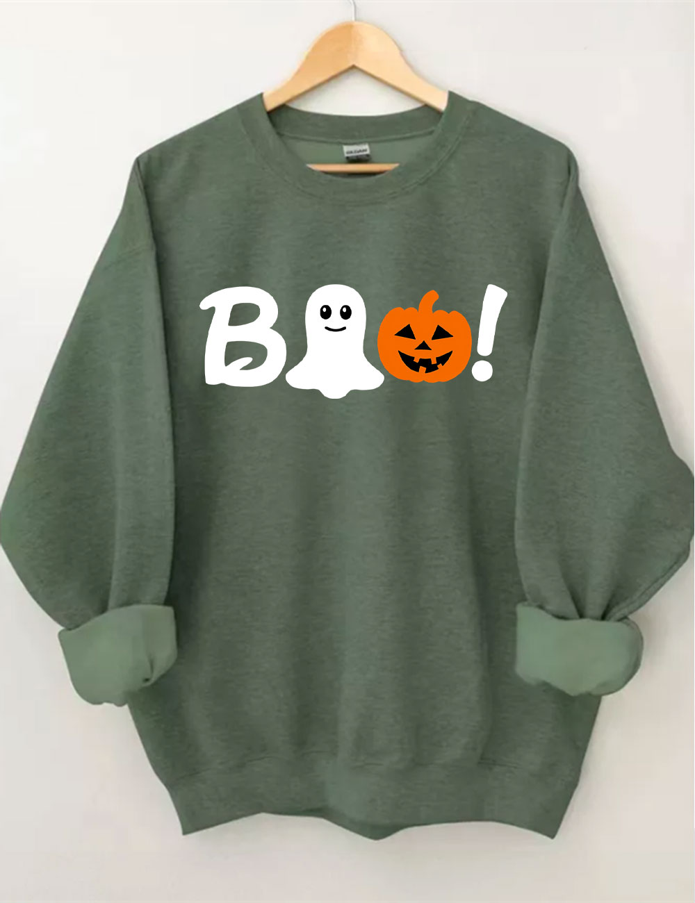 Boo Halloween Ghost Basketball Sweatshirt