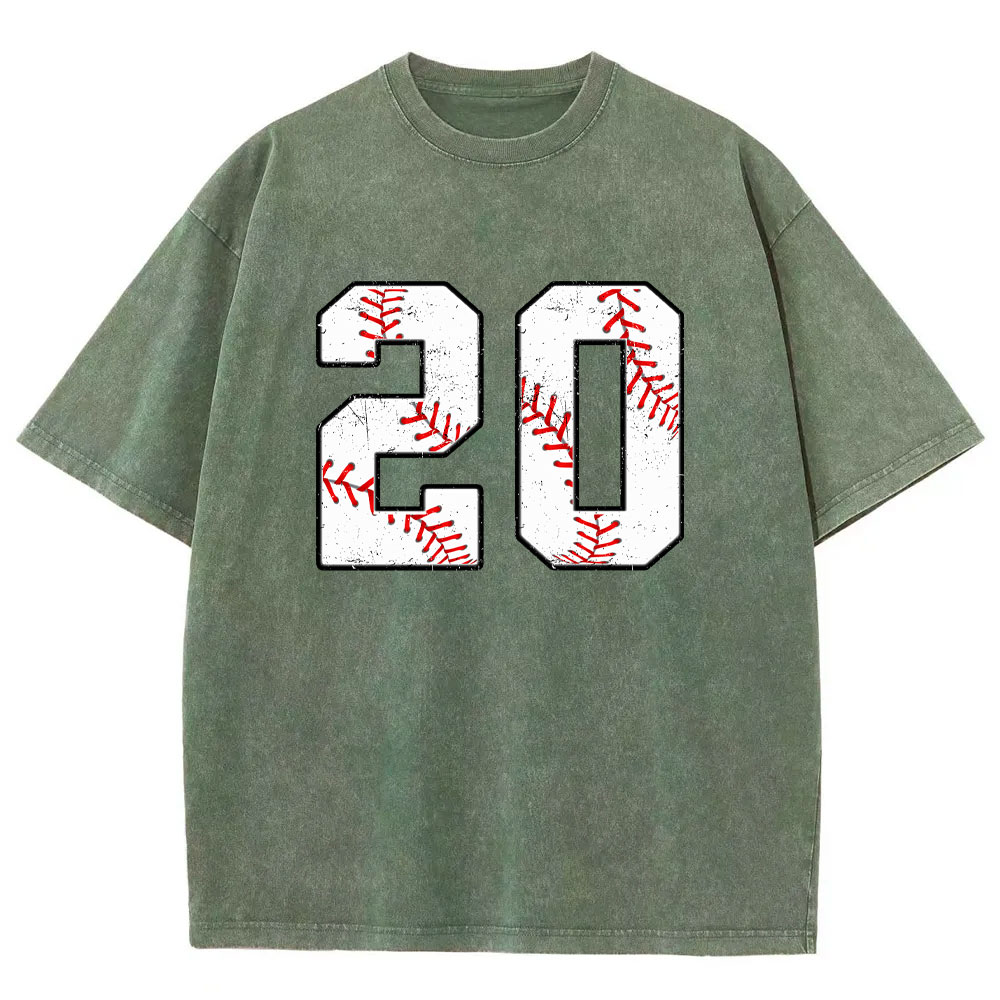 Custom Baseball Washed T-shirt