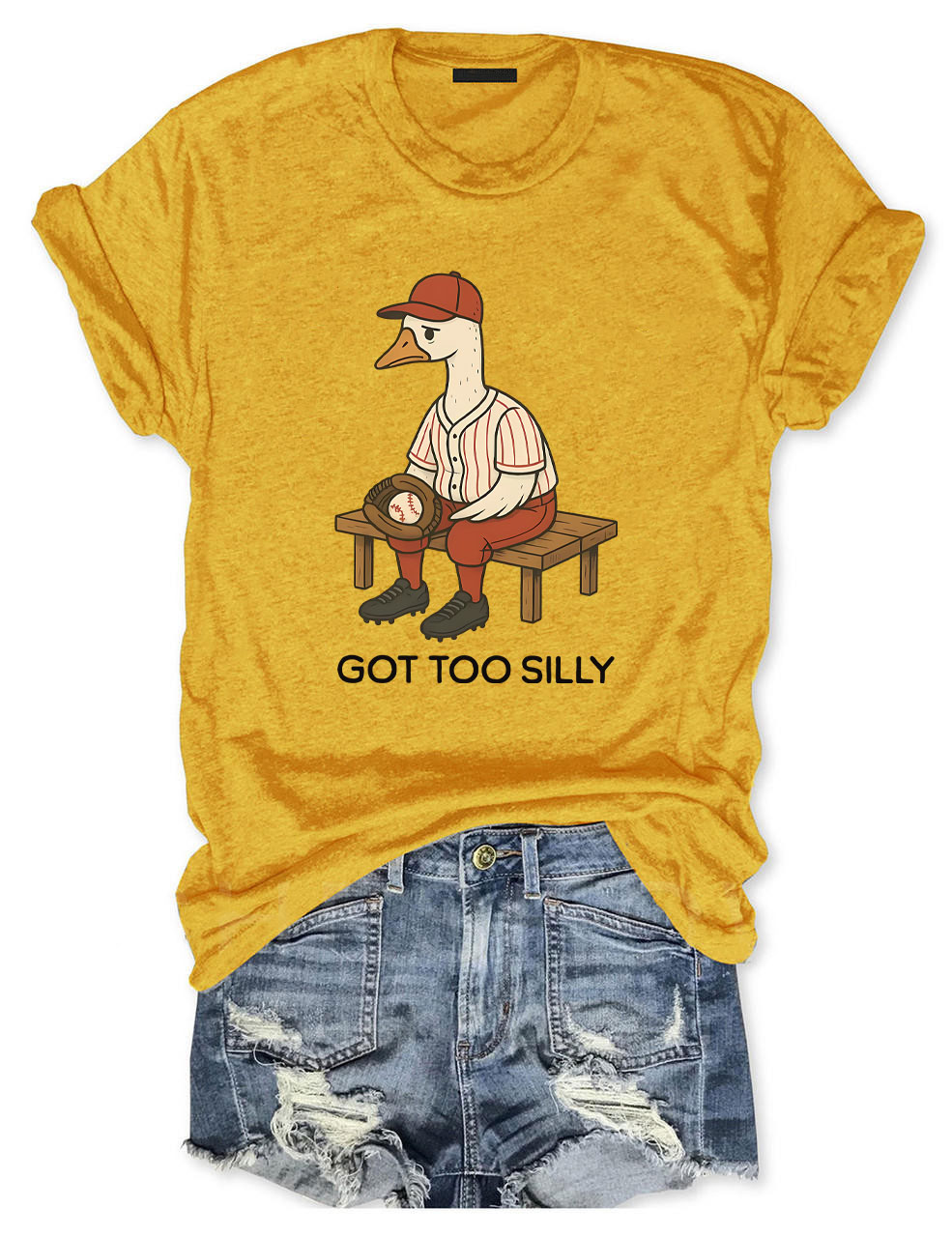 Goose Baseball Game  Funny T-Shirt