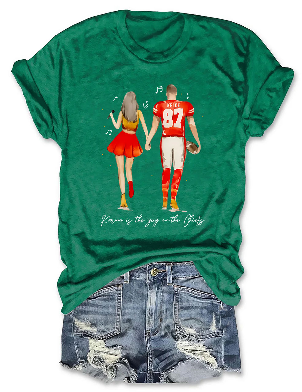 Taylor and Travis Chiefs Football T-Shirt