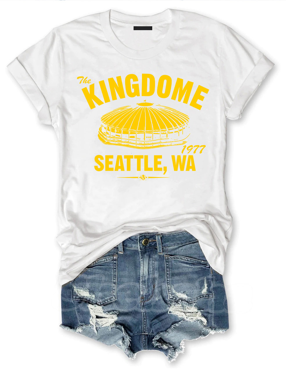 The Kingdome 1977 Baseball T-shirt