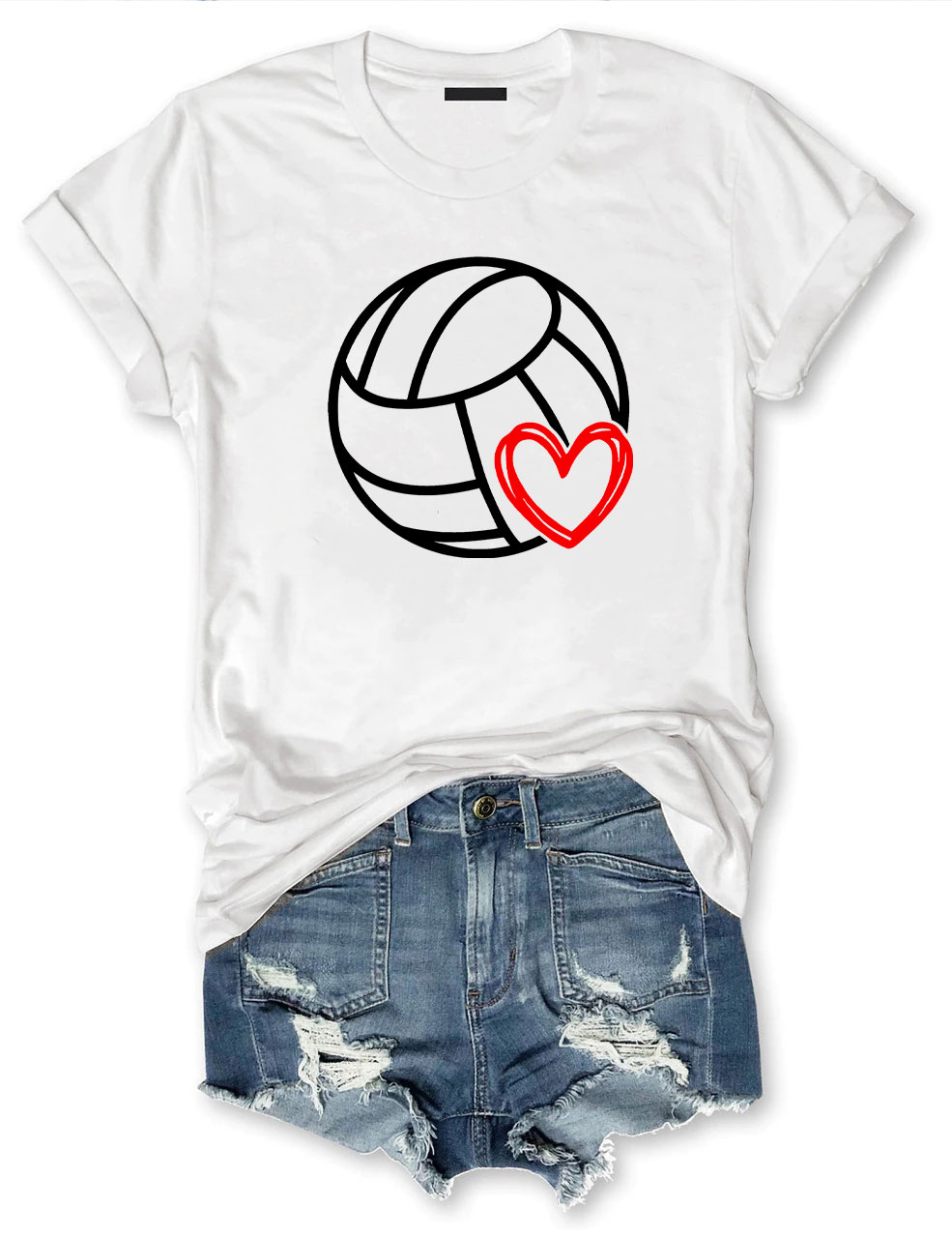 Volleyball Heart T-shirt