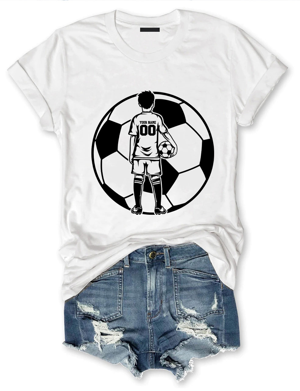 Custom Football Kid Player T-shirt