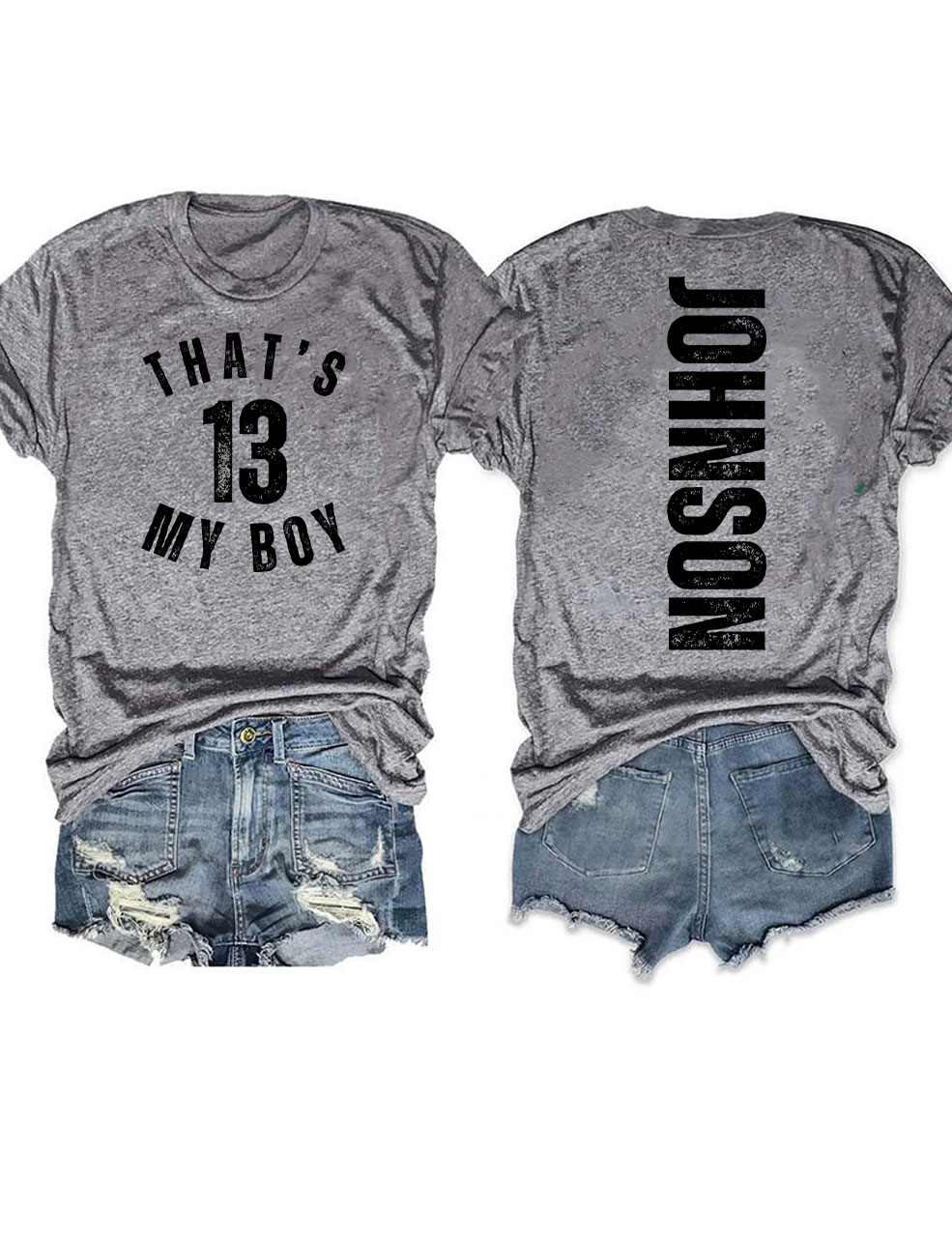 Custom That's My Boy Football Mom T-shirt