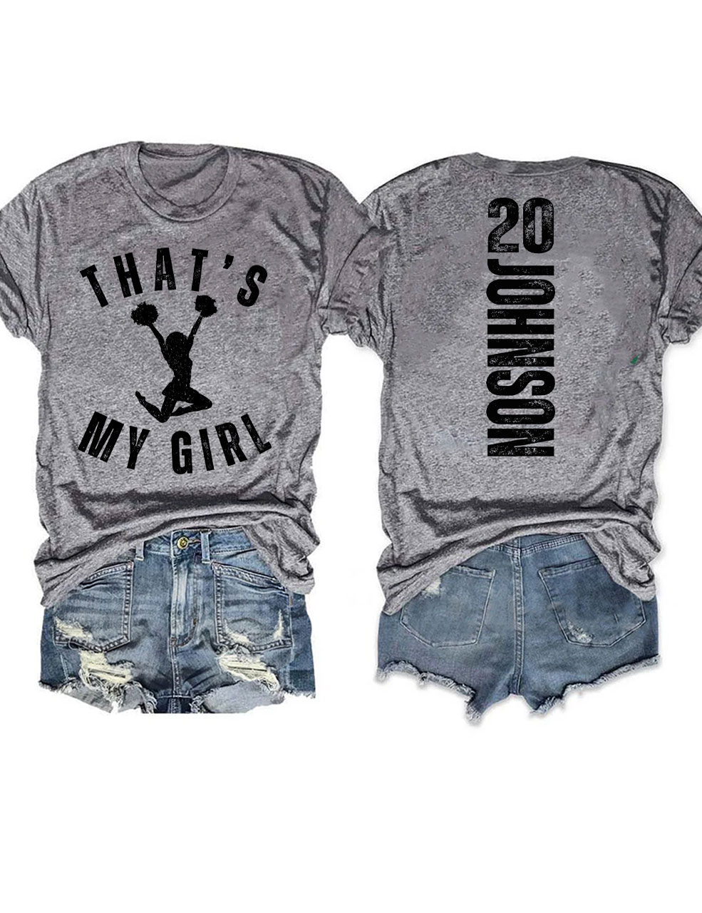 Custom That's My Girl Cheer Mom T-shirt