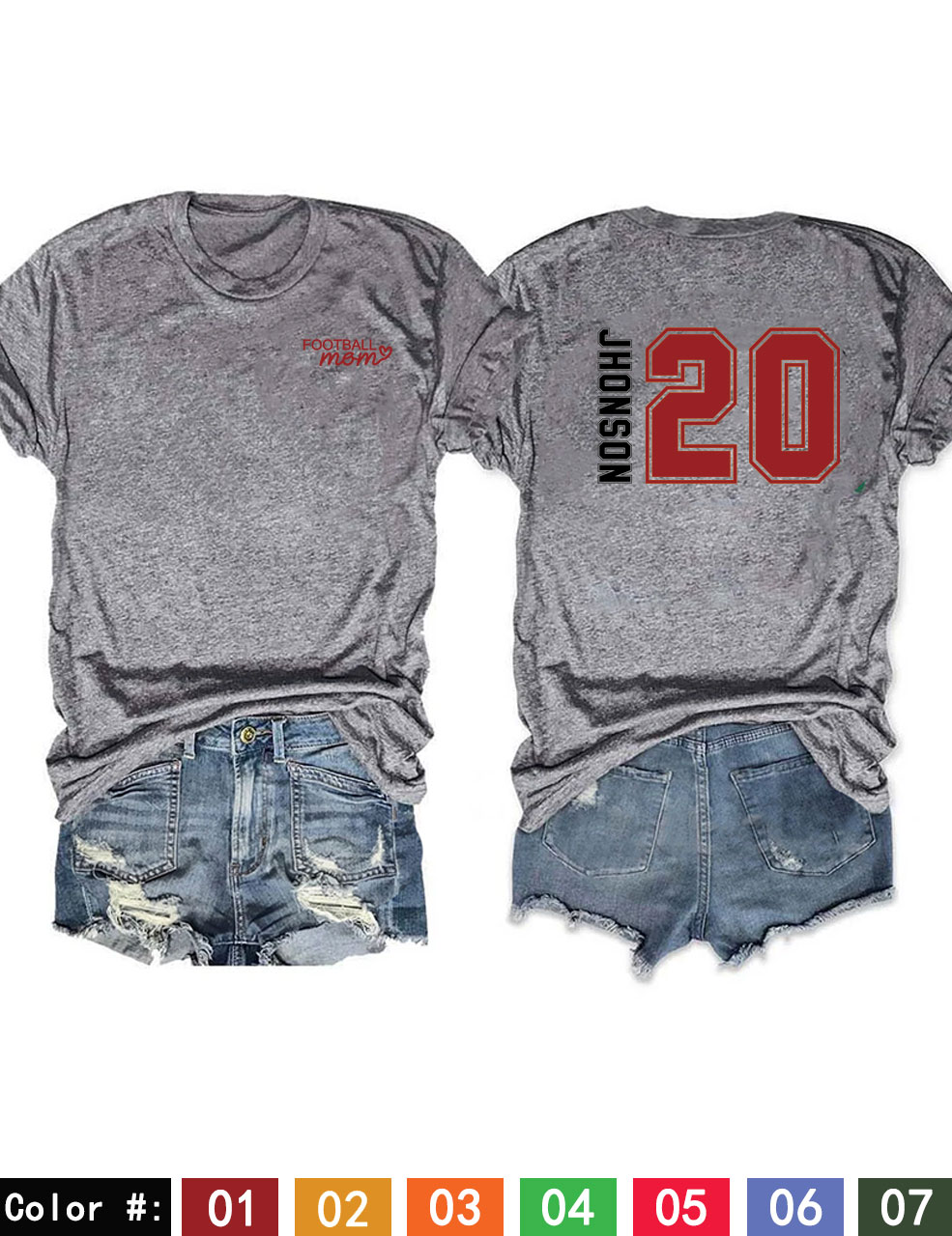 Custom Football Mom T-shirt