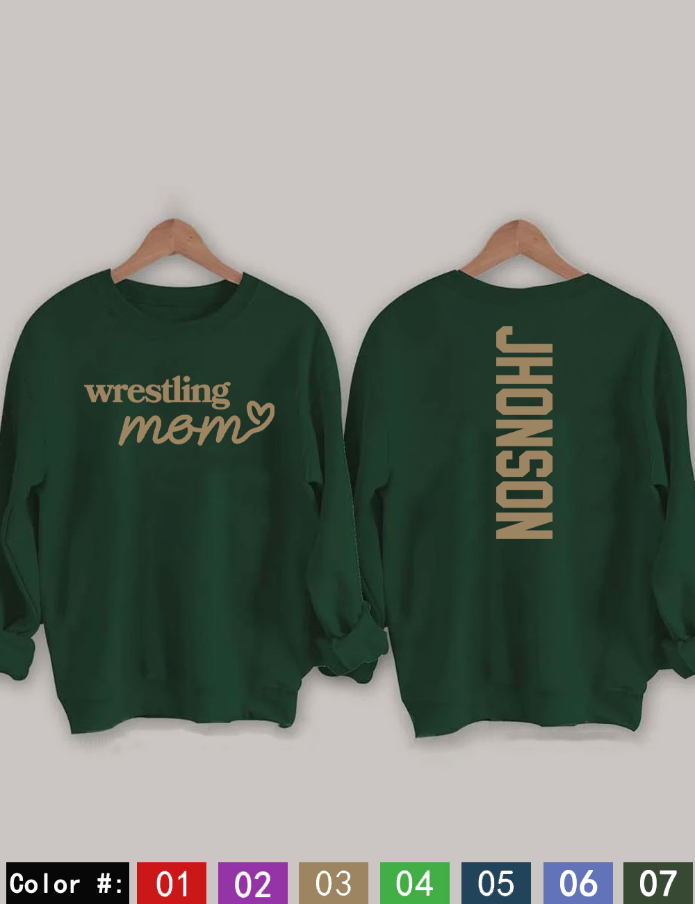 Custom Wrestling Mom Sweatshirt