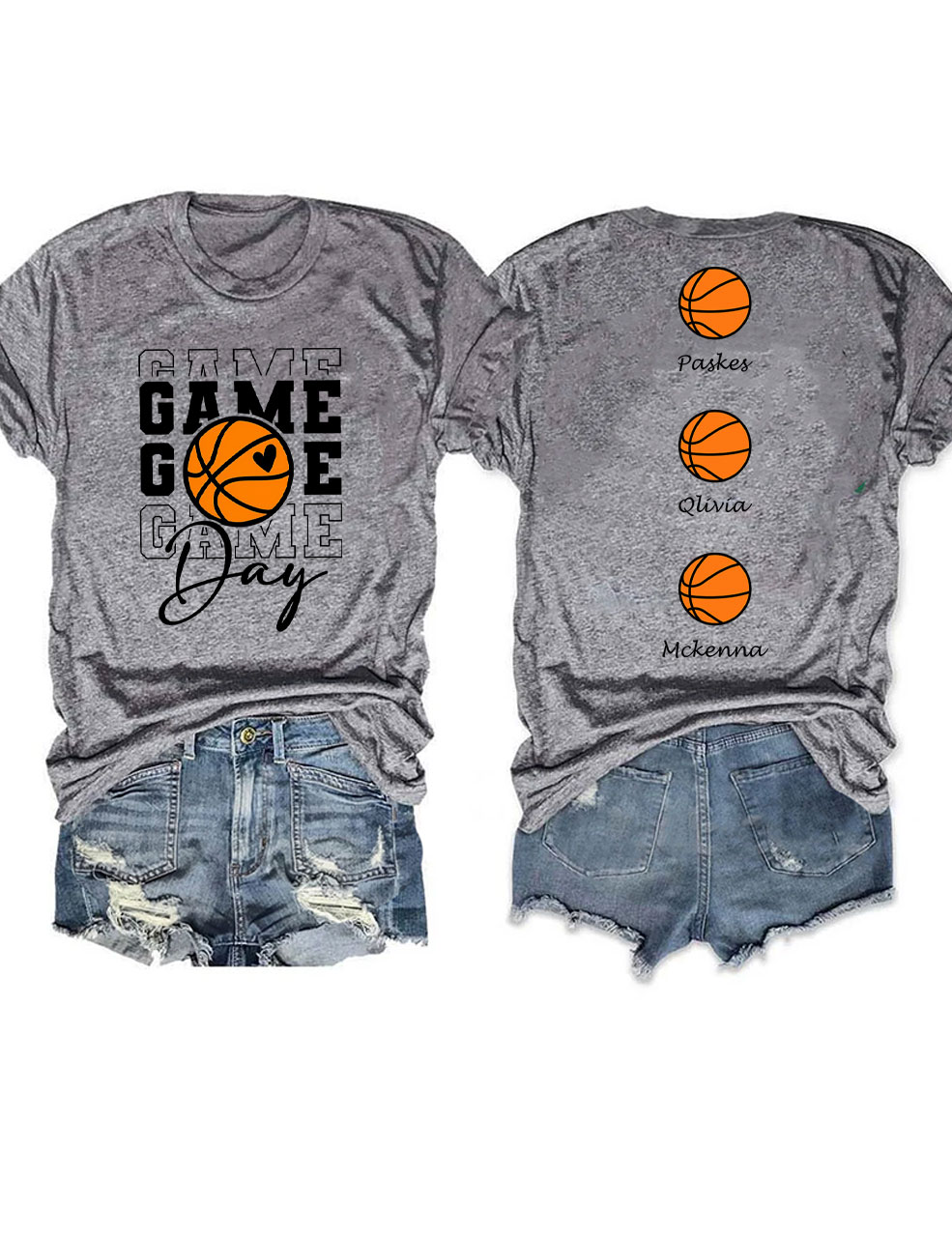 Custom Basketball Game Day T-shirt