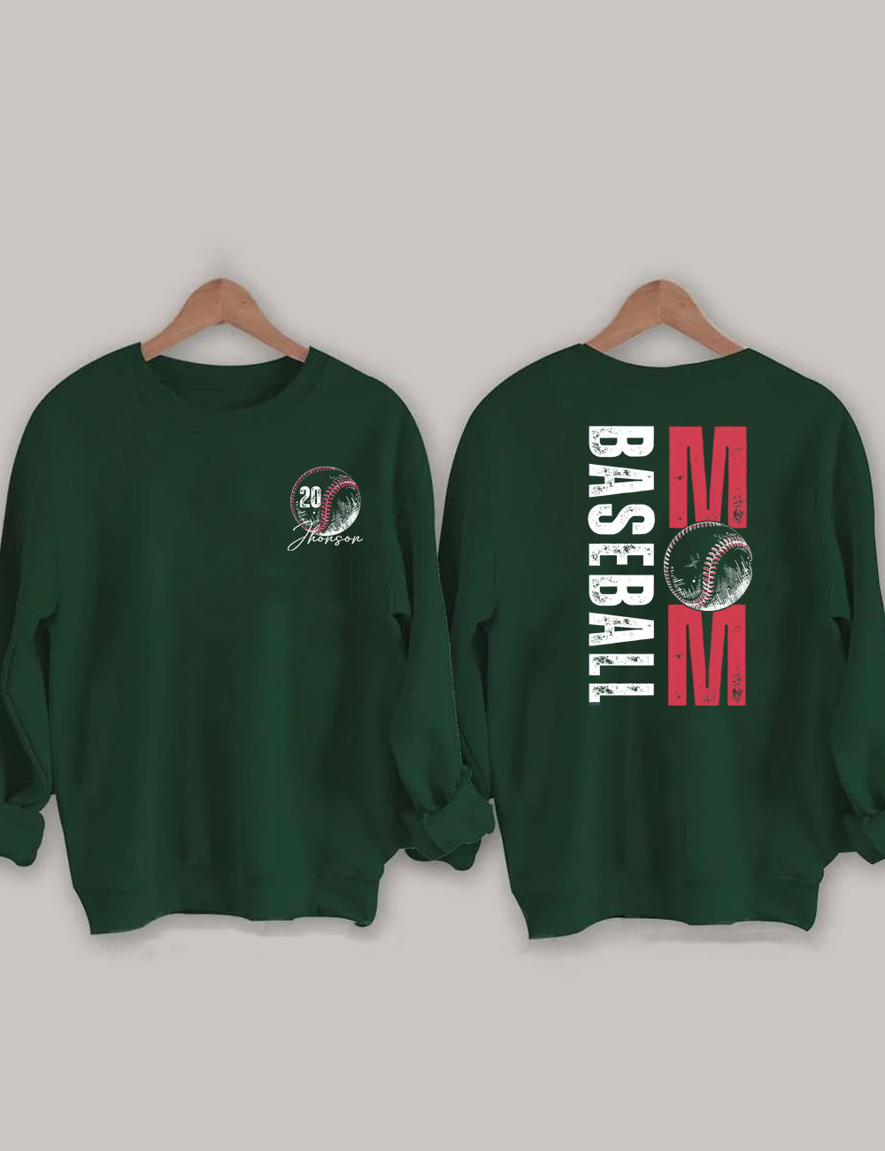 Custom Baseball Mom Sweatshirt