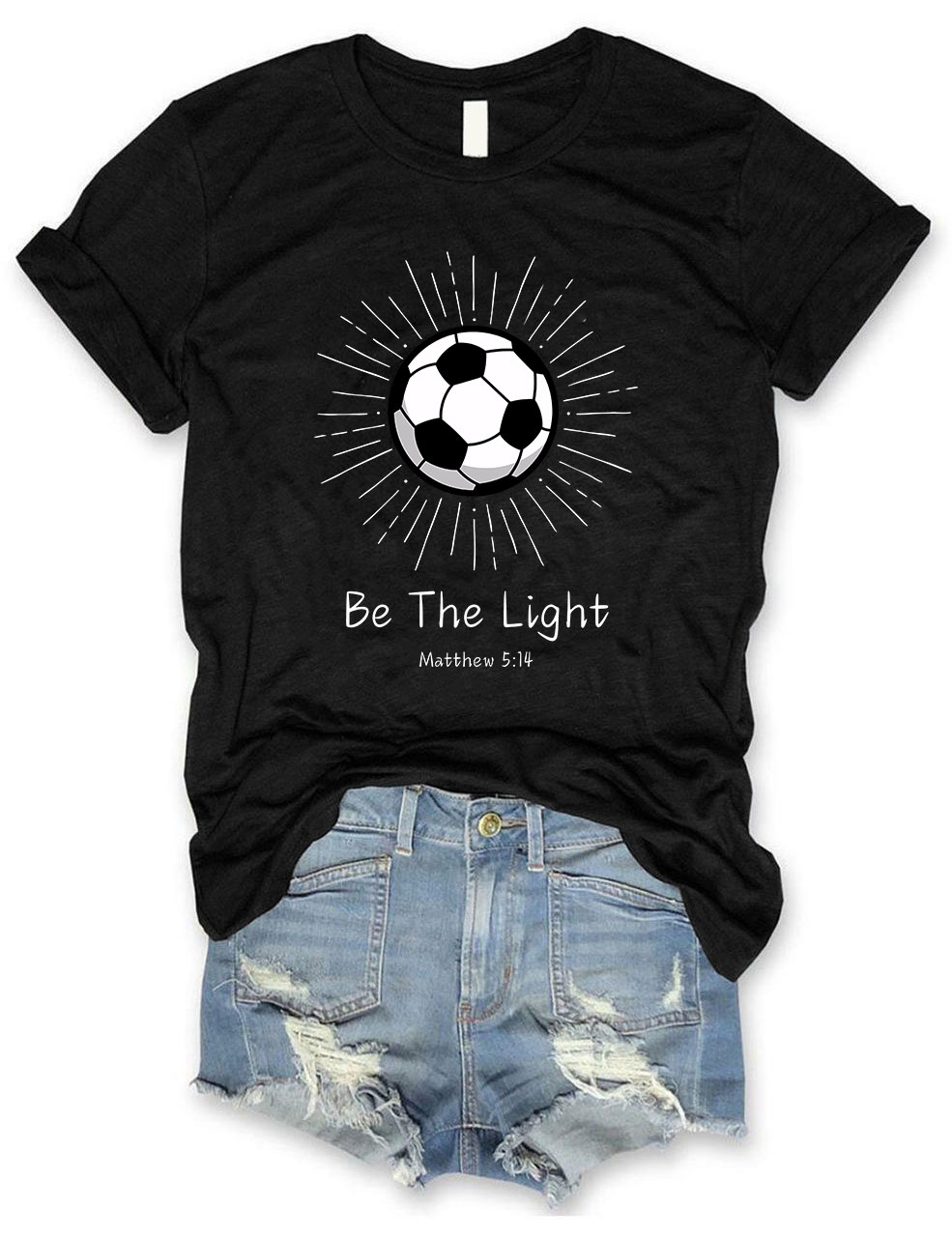 Be The Light Football T-shirt