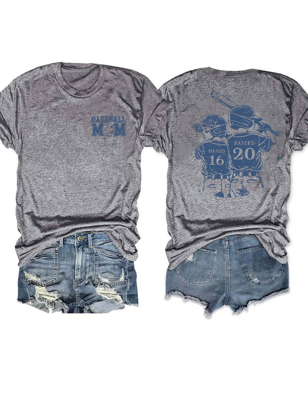 Custom Baseball Mom T-Shirt