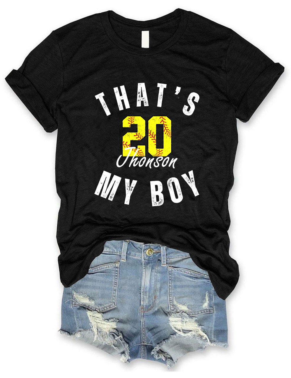 Custom That's My Boy Softball T-Shirt