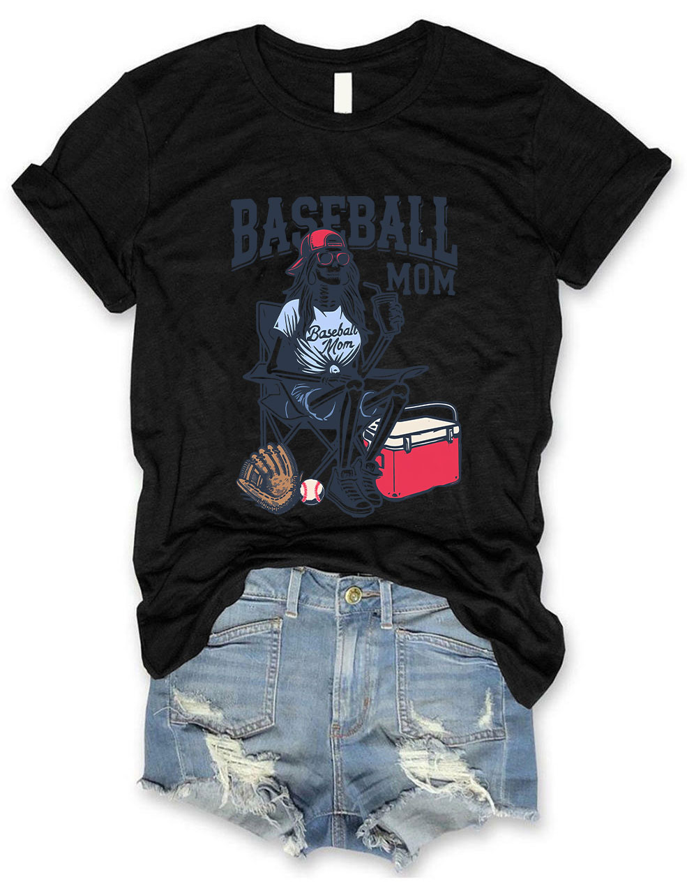 Funny Baseball Mom T-shirt