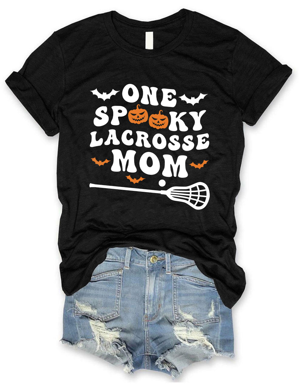 One Spooky Lacrosse Mom Funny T-shirt