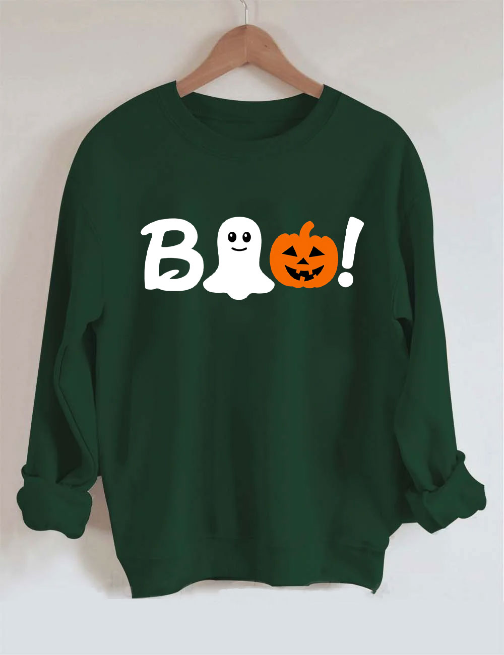 Boo Halloween Ghost Basketball Sweatshirt