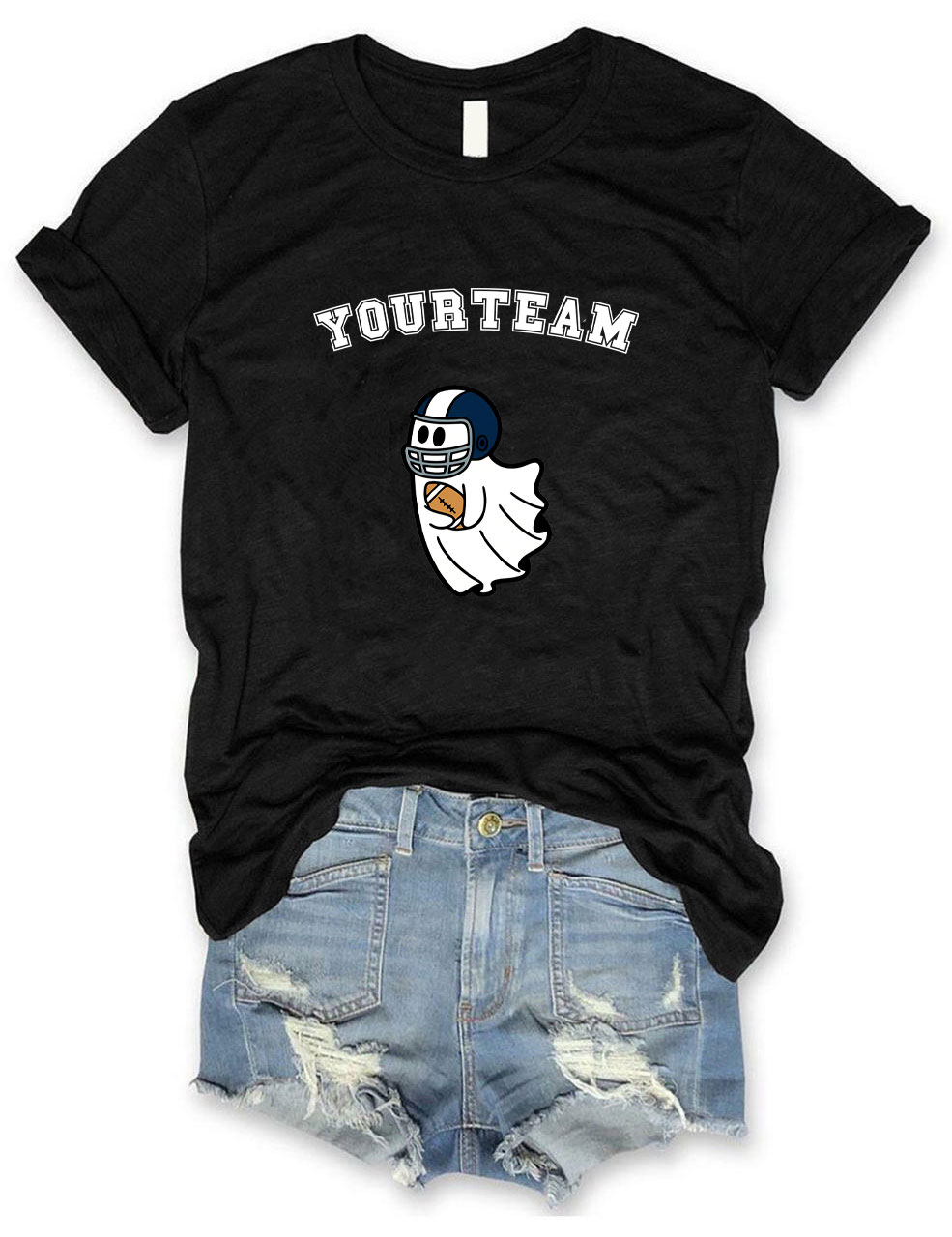 Custom Ghost Football Funny T-shirt