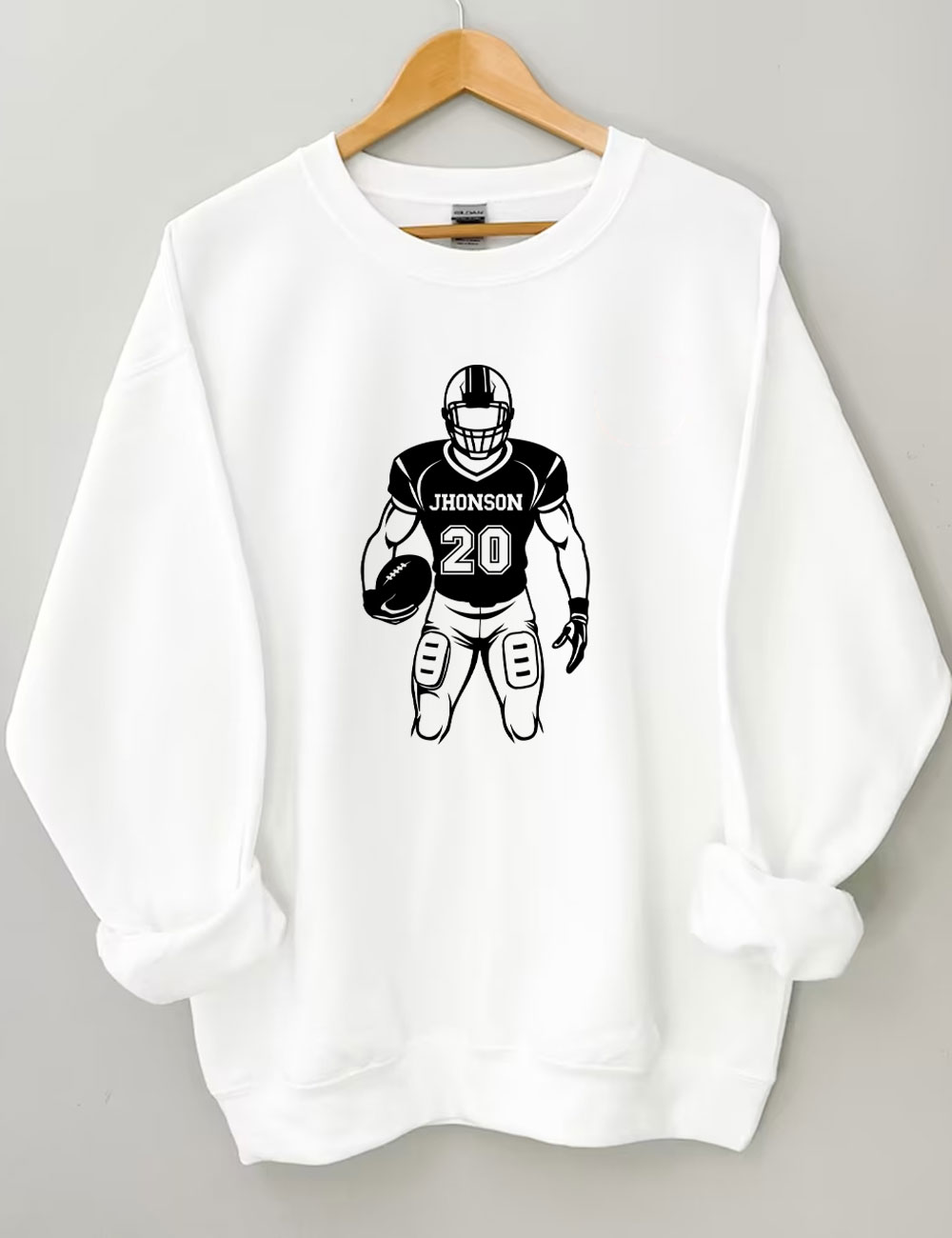 Custom Football Player Sweatshirt