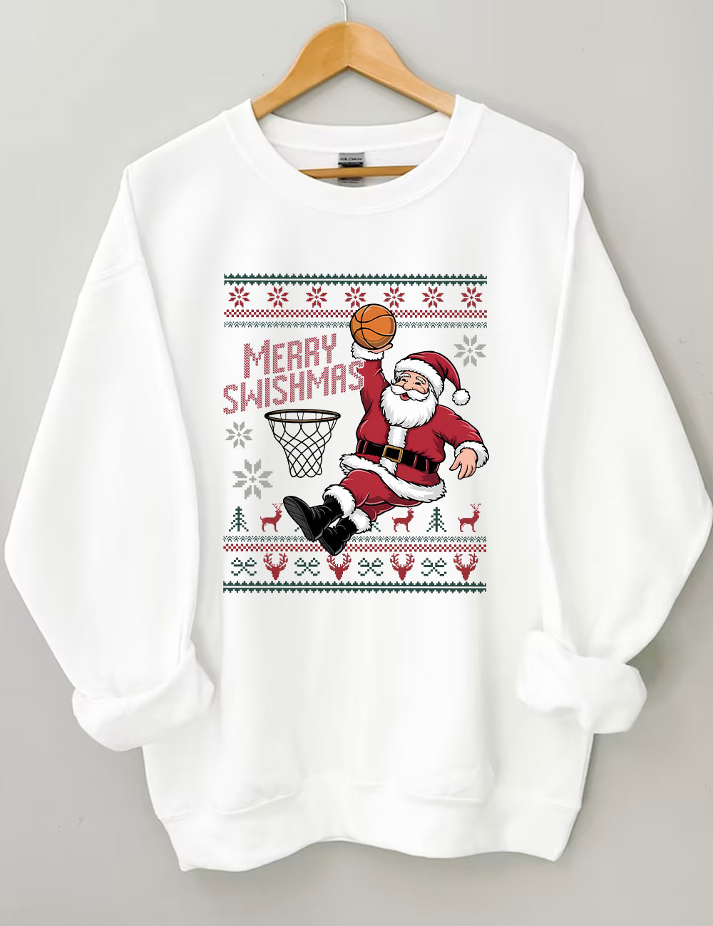 Ugly Xmas Basketball Sweatshirt