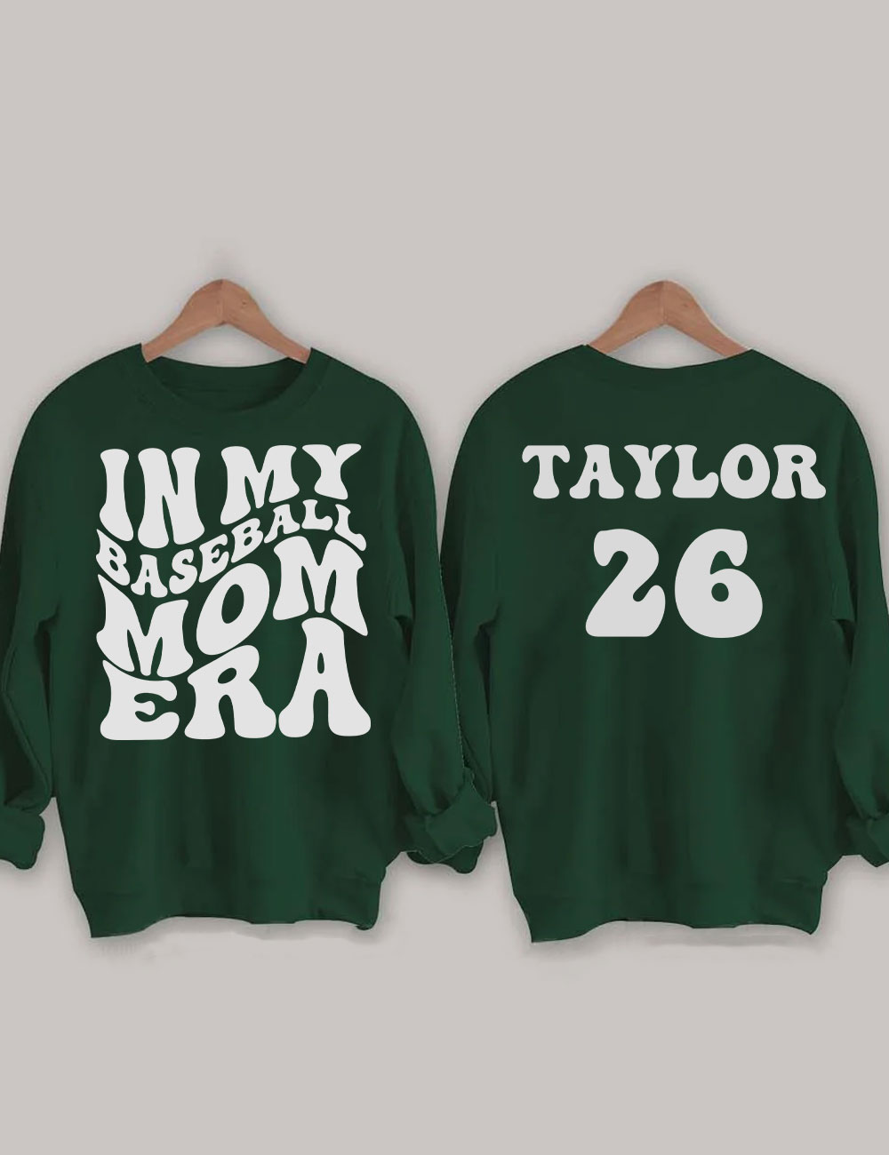 In My Baseball Mom Era  Custom Sweatshirt