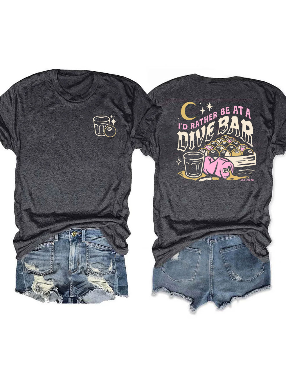 I'd Rather Be At A Dive Bar Funny T-Shirt