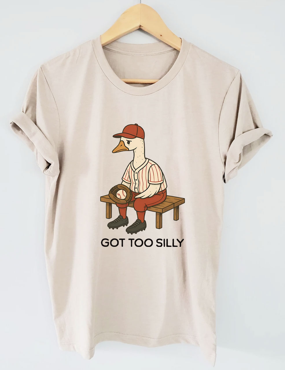 Goose Baseball Game  Funny T-Shirt