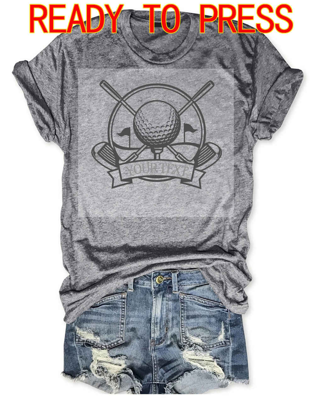 Golf Custom DTF Heat Transfer