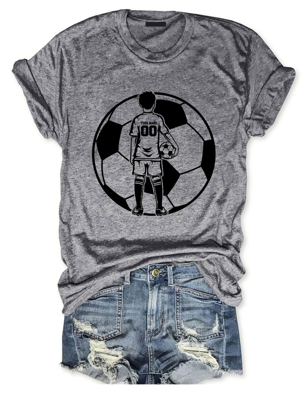 Custom Football Kid Player T-shirt